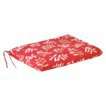 Outdoor Single Swing/Glider Cushion   Red/Tan Floral