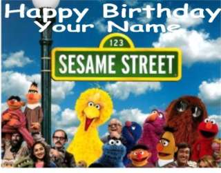 Sesame Street   F   Edible Photo Cake Topper  $3ship  