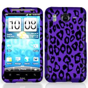 HTC Inspire 4G Purple Leopard Hard Phone Cover Case  