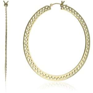  Ray Griffiths 18k Yellow Gold Large Hoop Earrings Jewelry