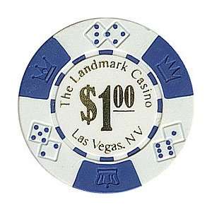   Casino Lucky Crowns 11.5g Poker Chips w/Dollars