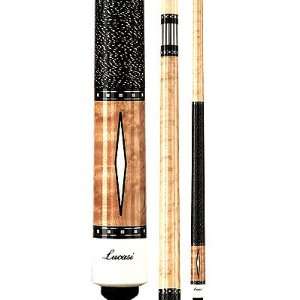   Stained Lucasi 58 Two Piece Pool Cue (18 oz)   Billiards Equipment