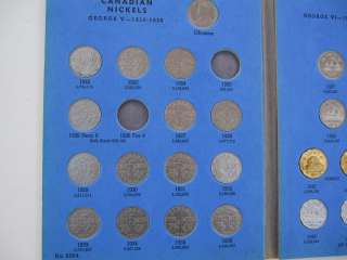 Partial Sets Canadian Nickels   5c   1922 1960   132pc   Whitman 