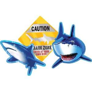  Shark Birthday Cutout Assortment Toys & Games