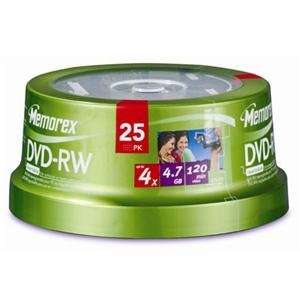    NEW DVD RW 4.7GB 25 Pack Spindle (Blank Media)