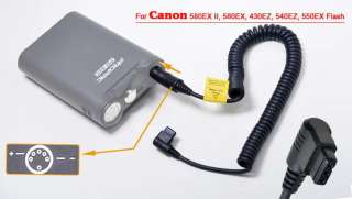 power pack flash cable for canon 550ex 580ex sku d3v