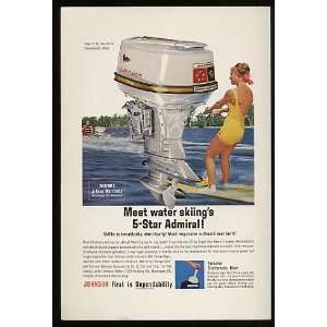   Sea Horse V Outboard Boat Motor Print Ad (10768)