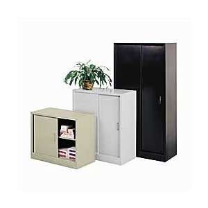 ATLANTIC METAL Steel Sliding Door Bookcases   Black  