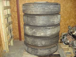 three ( 3 ) Used Truck Tires and Wheels 11R22.5  