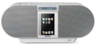 Sony ZSS4IP CD Boombox with iPod Dock and iPhone (White)