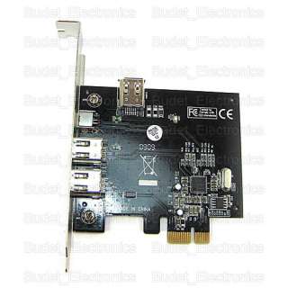 PCI E PCI Exppress to 3Ports 1394 Firewire Adapter Card  