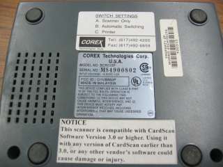 Corex CardScan 300 Business Card Scanner  