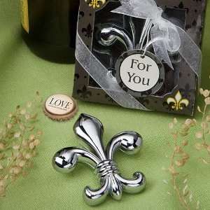   Favors Fleur de lis design bottle openers