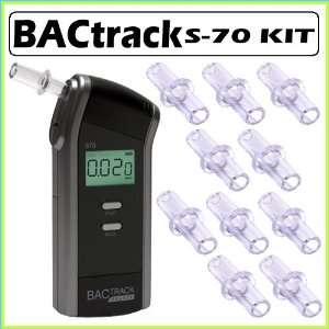 BACtrack Select S 70 Digital Portable Breathalyzer with 6 Mouthpieces 