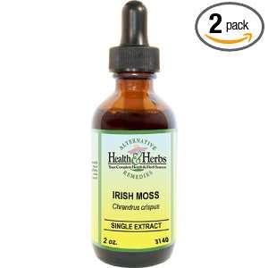 Alternative Health & Herbs Remedies Irish Moss, 1 Ounce Bottle (Pack 