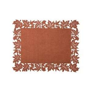  Taylor & Coultas Brown Leaf Rectangular Placemat