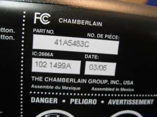 CHAMBERLAIN LOGIC BOARD GARAGE DOOR 41A5483C NEW  