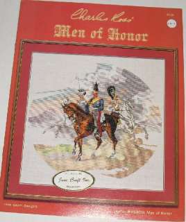 CROSS STITCH book MEN OF HONOR Charles Ross  