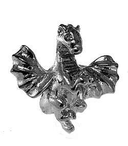 Flying Dragon Charm bead jewelry Sterling Silver .925  