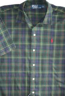 NWT $80 Polo Ralph Lauren SIZE XXL Mens Plaid Shirt  