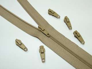 25 Mt Beige Upholstery Zips Cushions Continuous Zipping  