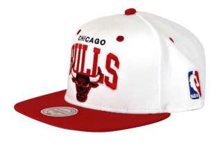 MITCHELL & NESS SNAPBACK CAP  CHICAGO BULLS NBA 2 TONE WHITE / RED 