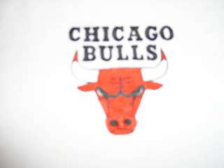 CHICAGO BULLS FABRIC QUILT BLOCK BASKETBALL SPORTS  