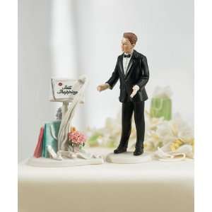   Shopping Message Board Mix and Match Cake Topper   Non Caucasian Groom