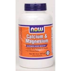  NOW Foods   Calcium & Magnesium Powder 8 oz Health 