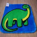 colorama childrens blue green dinosaur fur rugs washable anti slip