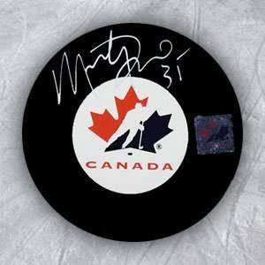    MARTY TURCO Team Canada SIGNED Hockey PUCK