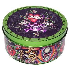  Ed Hardy Candle Large Tin, Love Kills Slowly, Green