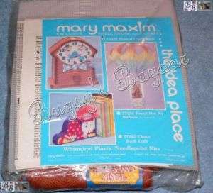   Maxim MUSICAL CLOCK BANK Mouse Needlepoint Plastic Canvas Kit  