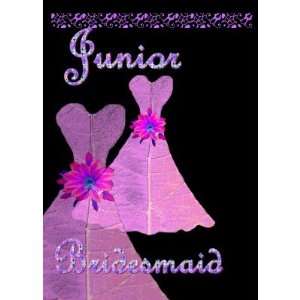  Junior Bridesmaid Invitation PINK Gown Cards Health 