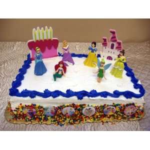   Castle and Birthday Cake, and 6 Princess Buttons Toys & Games