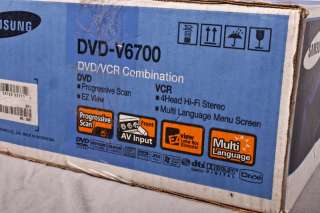 Samsung DVD/VCR Combination Player DVD V6700 *NEW*  