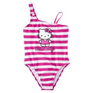 Hello Kitty Girls 1 Piece Swim Suit   Pink.Opens in a new window