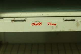   Marx Toy Tin Lithograph Metal Automatic Chill Tray Refrigerator 13.5
