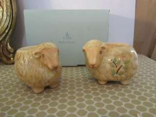 Cute New In Box Partylite Country Comfort Sheep Tealight Pair Candle 