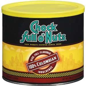 Chock Full oNuts Coffee 100 Percent, Colombian, 27.8 Ounce Can