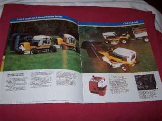International Cub Cadet Lawn Tractor Brochure 1015 1020 1215 1220 1415 