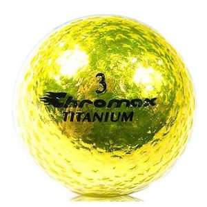 Chromax Metallic Gold Ladies Golf Balls   Pack of 6 Golf Balls 
