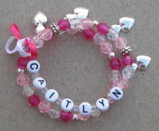 Personalized Custom Made Charm Bracelets for Girls  