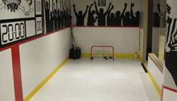 thank you hockeyshot our basement hockey area is complete and we love 