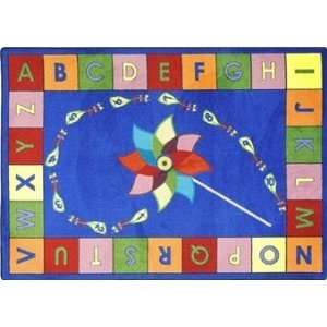  Alphabet Pinwheel Classroom Carpet