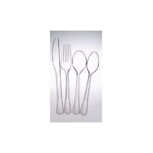    Elegance Heavyweight Clear Plastic Forks   48 Ct