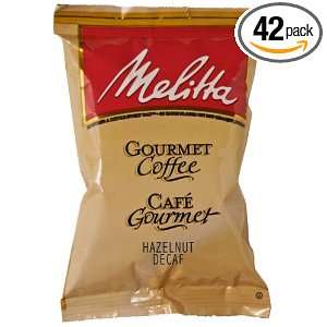 Melitta Gourmet Coffee Hazelnut Decaf, 2.5 Ounce Pouches (Pack of 42 