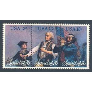  Strip of 3 collectible USA Bicentennial Stamps Spirit of 