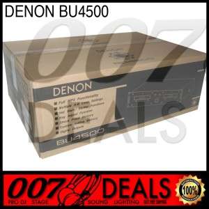 New* Pro DJ Deal Denon BU4500 Dual CD/ Audio Player  