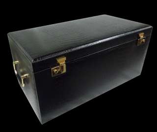 Largest Genuine Leather Jewelry Box case With LED Light  